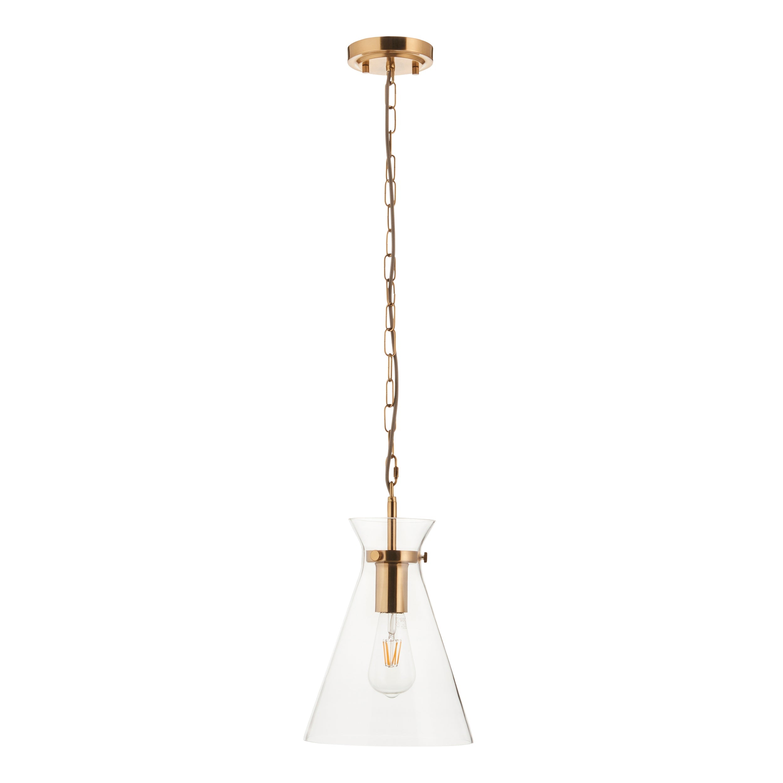 Lampadario in Ottone Harlow