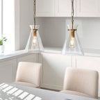 Lampadario in Ottone Harlow