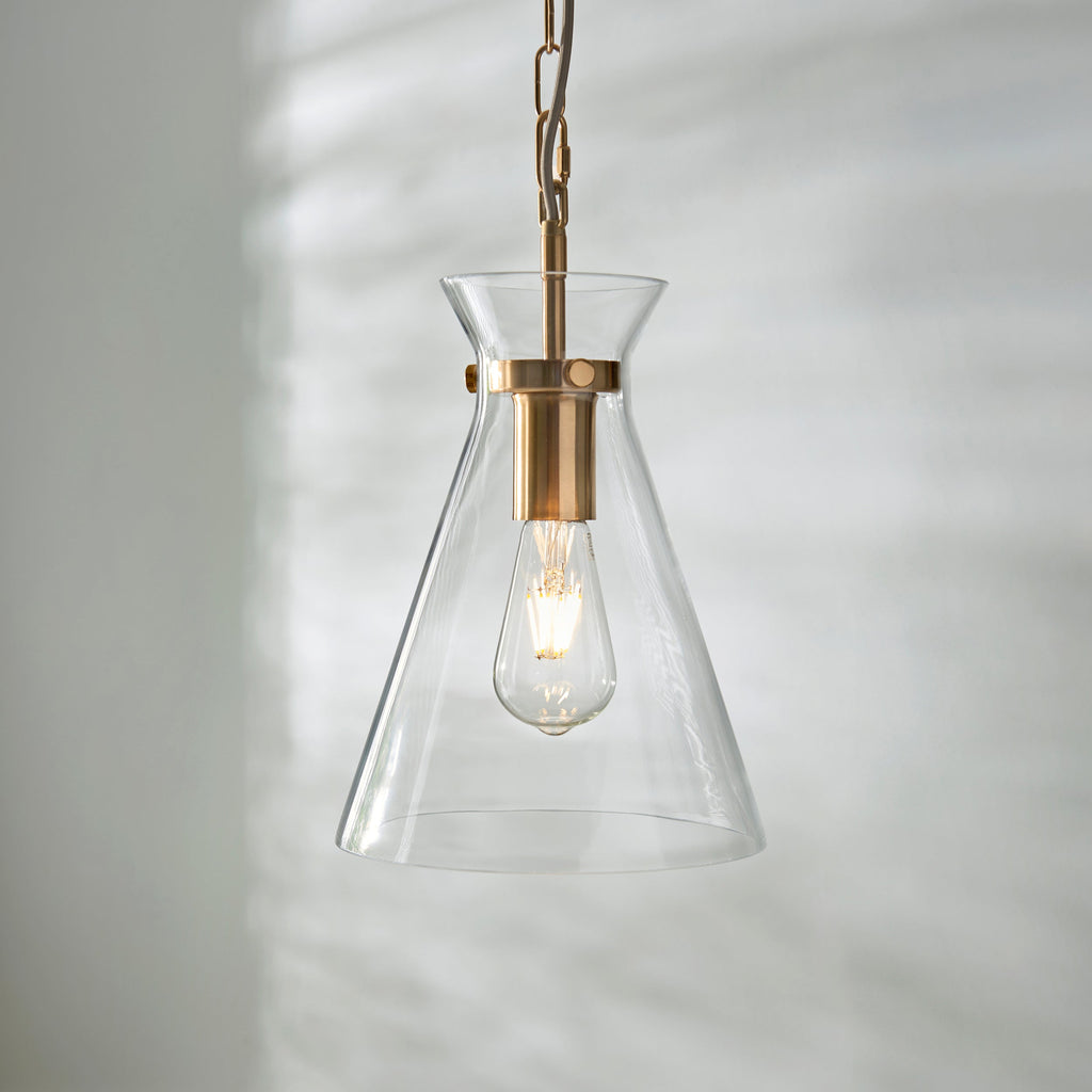 Lampadario in Ottone Harlow