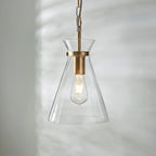 Lampadario in Ottone Harlow