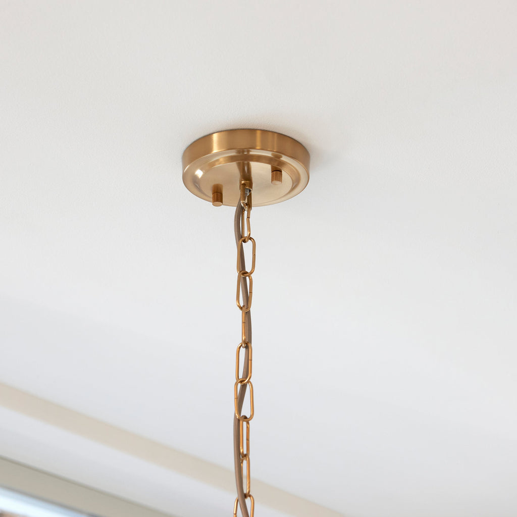 Lampadario in Ottone Harlow