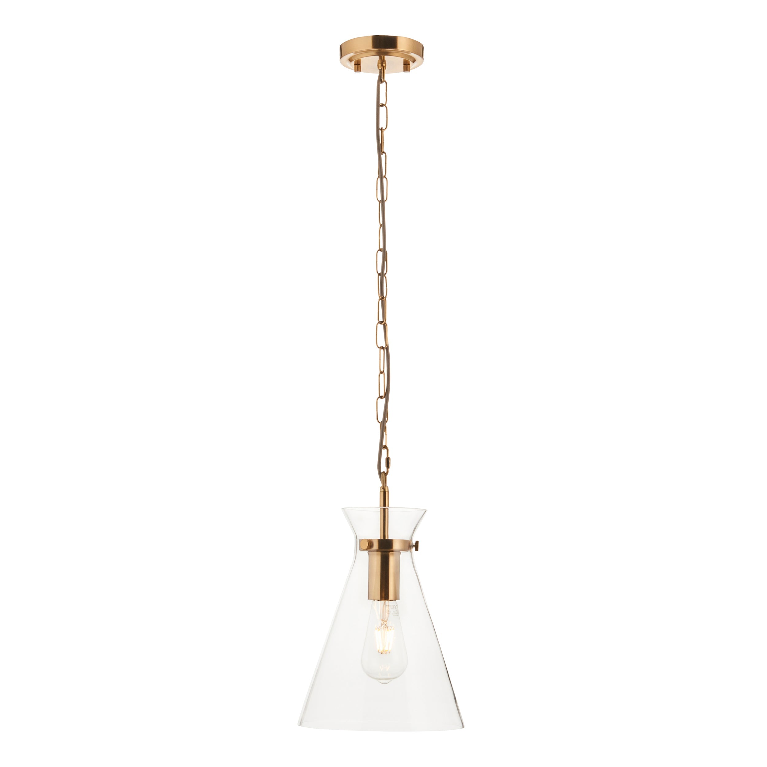 Lampadario in Ottone Harlow