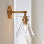 Lampada da Parete Regolabile in Ottone Harlow di Endon Lighting
