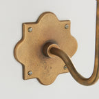 Applique da parete Anvil Swan in ottone antico