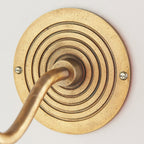 Fissaggio a Muro in Ottone a Curva Ripple