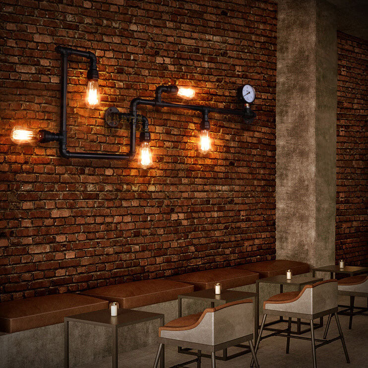 Lampada da Parete a 5 Luci Industrial Maze