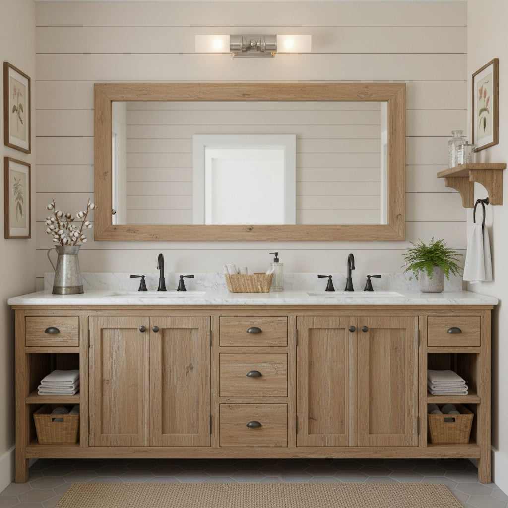 Applique da Bagno Contemporanea a Tubo in Vetro Doppio Elite