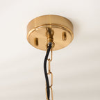 Lampadario Hammond Grand in Ottone e Vetro