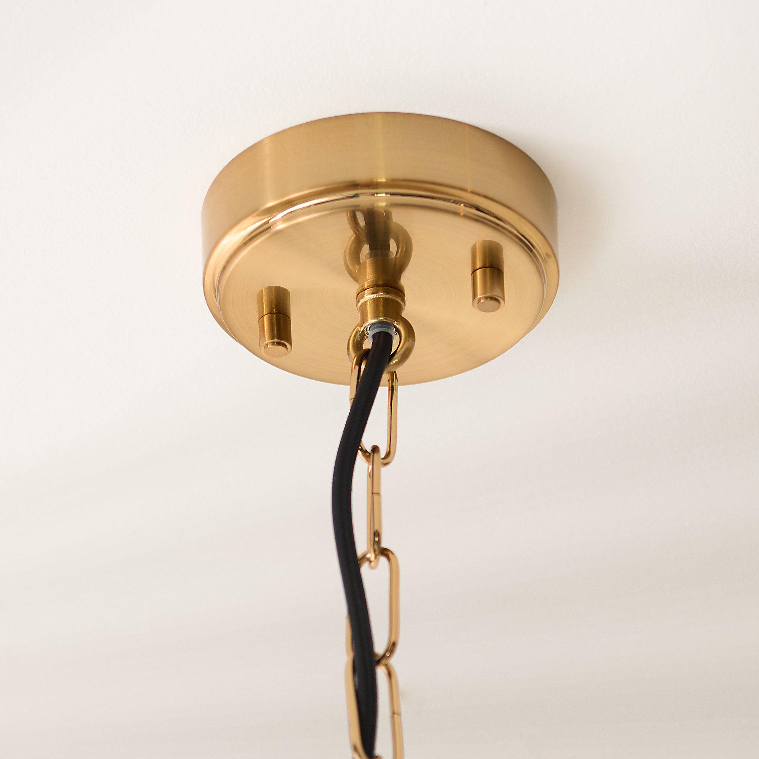 Lampadario Hammond Grand in Ottone e Vetro