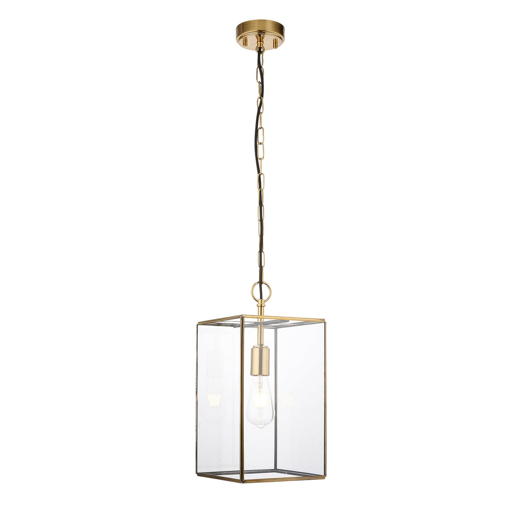 Lampadario Hammond Grand in Ottone e Vetro