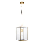 Lampadario Hammond Grand in Ottone e Vetro