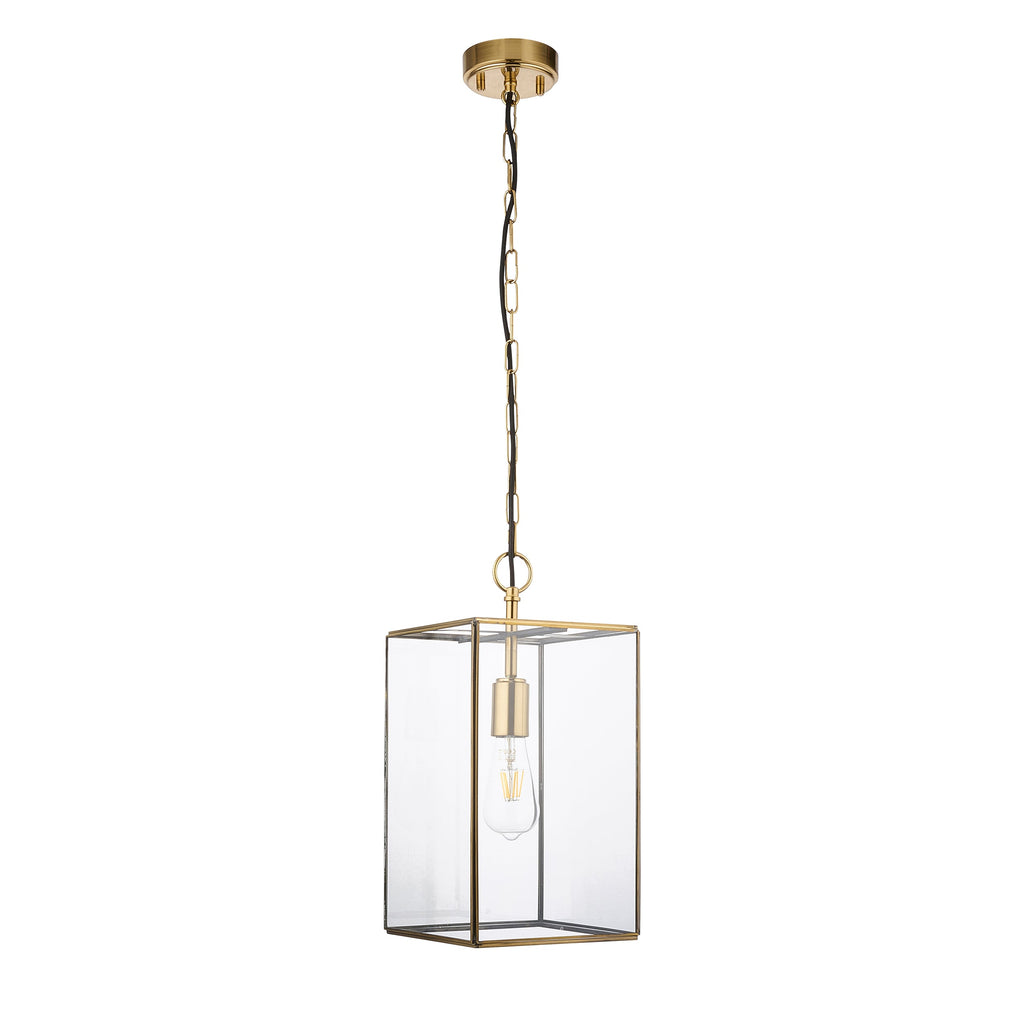 Lampadario Hammond Grand in Ottone e Vetro