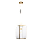 Lampadario Hammond Grand in Ottone e Vetro