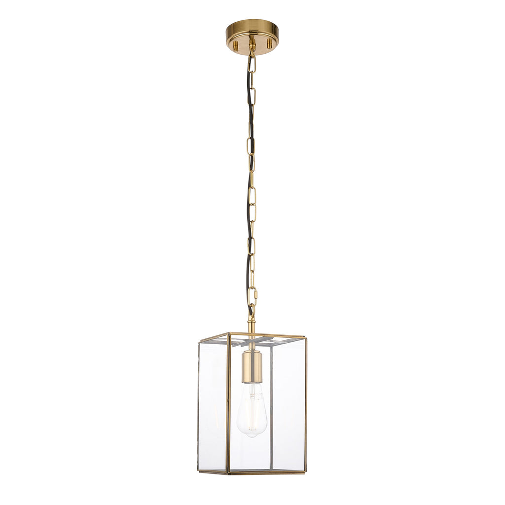 Pendente in Ottone e Vetro Hammond