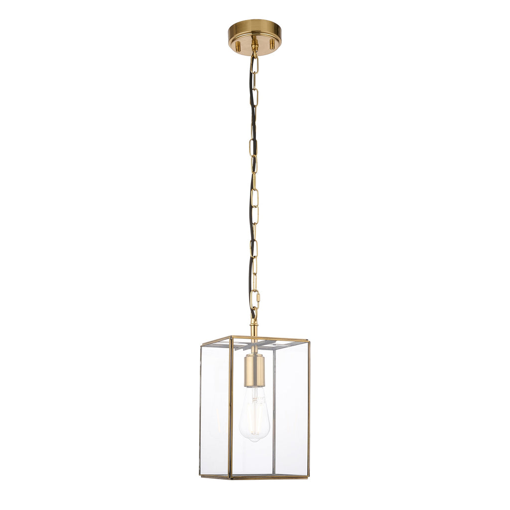 Pendente in Ottone e Vetro Hammond