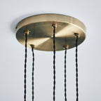 Lampadario a Cascata Allegra 5 Luci in Ottone