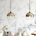 Lampada a sospensione in vetro industriale con LED – Moderna e decorativa | Ideale per cucine, sale da pranzo e bar