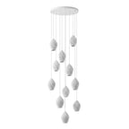 Lampada a sospensione in ceramica con righe