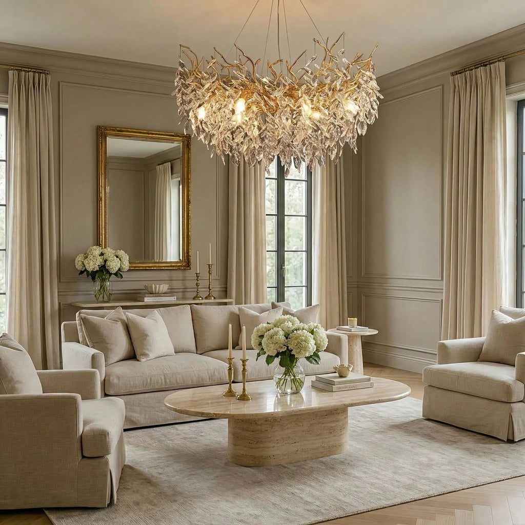 Lampadario Moderno di Lusso in Cristallo