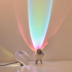 Lampada da Tavolo LED a Proiezione Creativa con Occhio d'Angelo in Cristallo