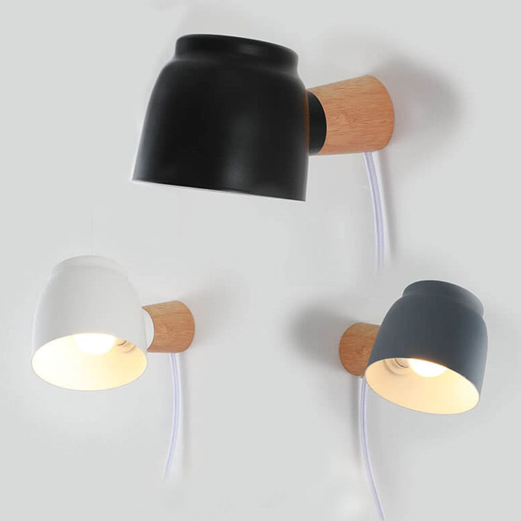Applique da Parete Rotante a Colonna Barrel Minimalista Nordico con 1 Luce