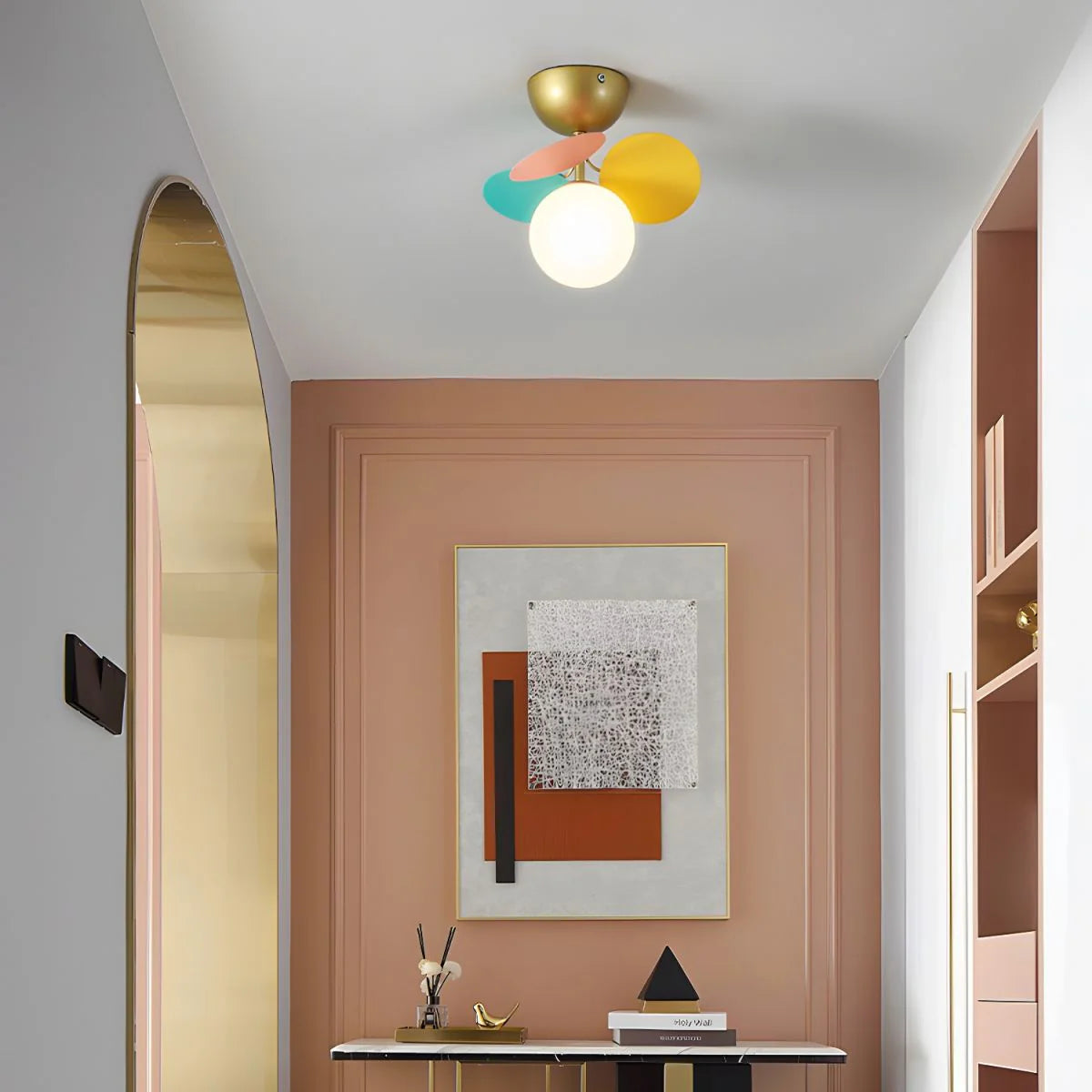Lampada da soffitto in acrilico Bubble-Pastel Elegante