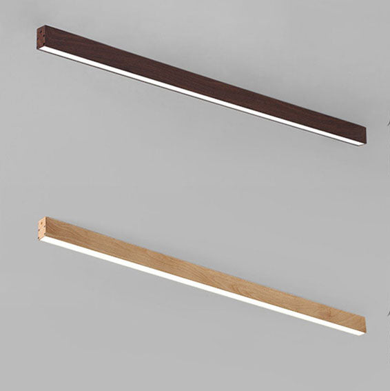 Moderna Lampada da Soffitto LED a Incasso in Alluminio con Venature di Legno