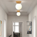 Lampada a Sospensione in Vetro e Ferro Minimalista Moderna con 1 Luce per Soggiorno