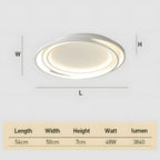 Moderna Lampada da Soffitto in Ferro Rotonda