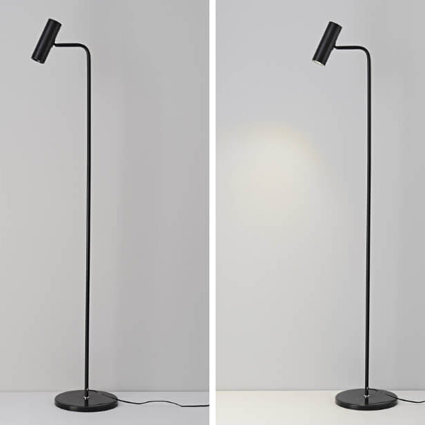 Lampada da Terra LED Regolabile in Ferro Industriale