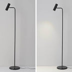 Lampada da Terra LED Regolabile in Ferro Industriale