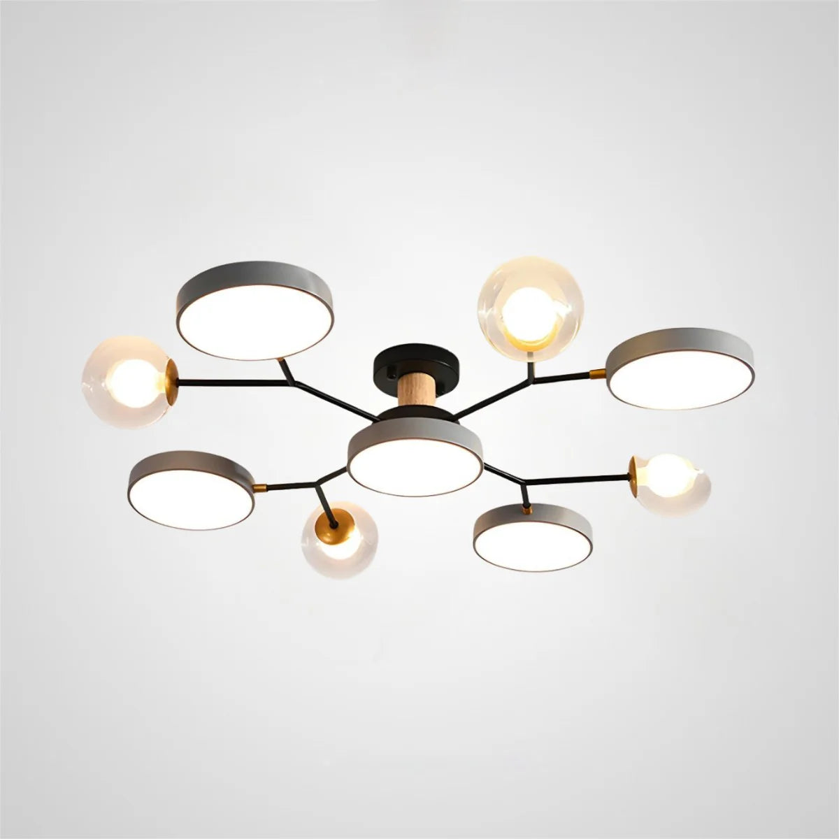 Lampada da Soffitto Moderna a Più Lampadine per Soggiorno