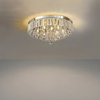 Moderna Luce da Soffitto Rotonda in Cristallo