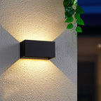 Moderna Applique da Esterno Impermeabile Rectangolare LED Illuminata Su e Giù