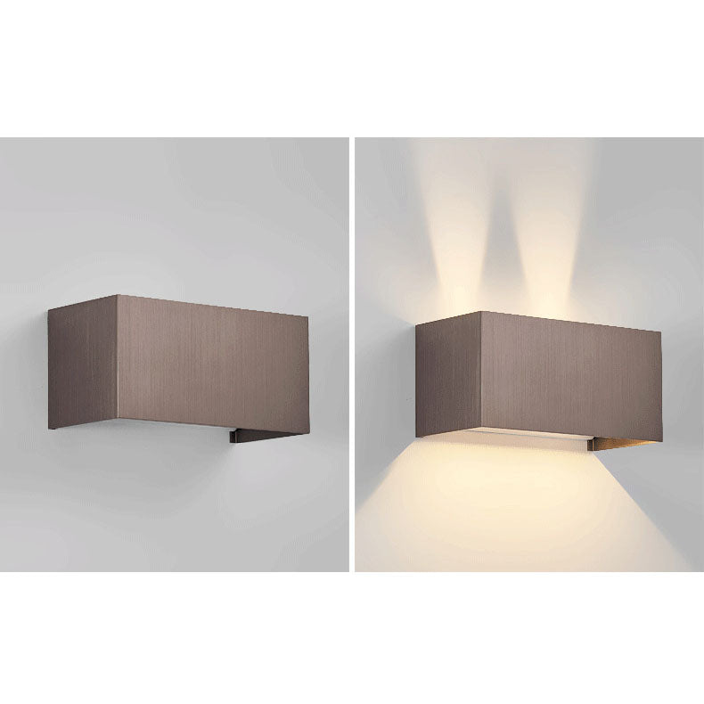 Lampada da parete LED regolabile a fascio piatto quadrato in alluminio minimalista moderno per ingresso