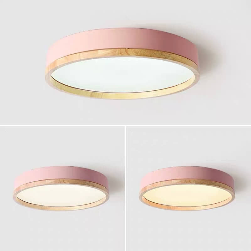 Semplice Lampada da Soffitto LED Acrilico Rotonda