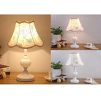 Lampada da Tavolo in Vetro Vintage Florale Nordico con 1 Luce