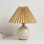 Lampada da Tavolo Ceramica Pieghettata Minimalista Nordica a 1 Luce