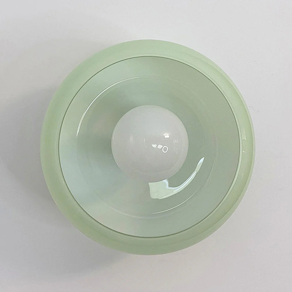 Lampada da soffitto in vetro rotonda classica