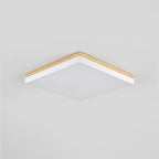 Lampada da soffitto LED quadrata rettangolare in legno massello acrilico minimalista moderna per soggiorno