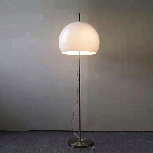 Lampada da Terra in Vetro a 2 Luci Stile Contemporaneo Retro Fungo per Soggiorno