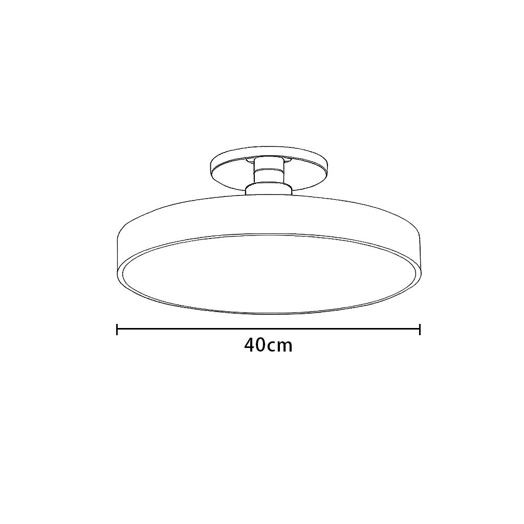 Lampada da soffitto rotonda a incasso nordica