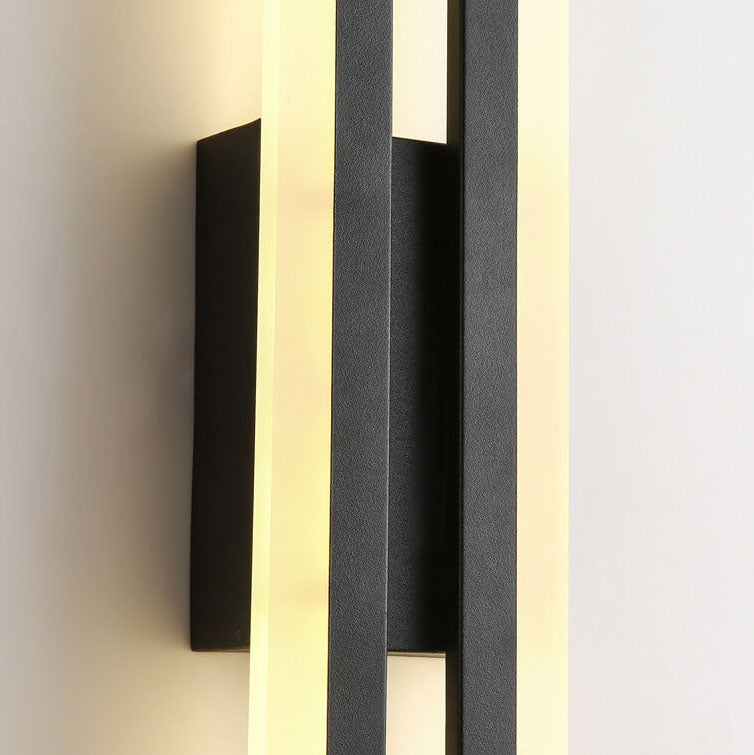 Lampada da parete LED in ferro acrilico con linee minimaliste moderne