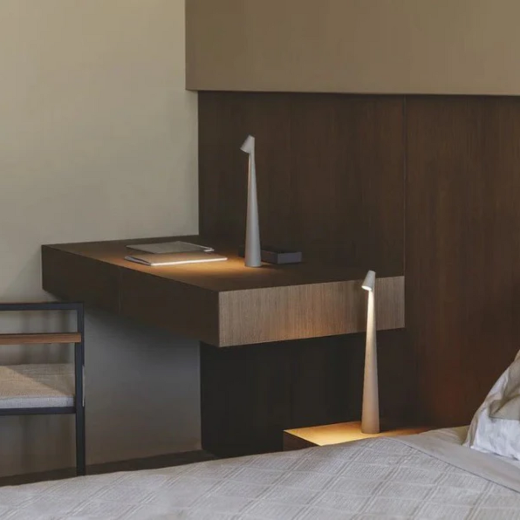 Nordico - Lampada da Tavolo LED Minimalista Scandinava Senza Fili