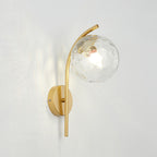 Applique da Parete Lampada a Globo di Vetro Nordic Arc 1 Luce