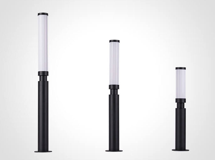 Design di Lampada da Terra LED Moderna Minimalista in Acrilico e Alluminio per Esterni