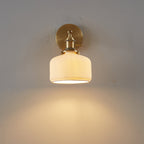 Lampada da parete a 1 luce in ceramica a strisce minimalista moderna