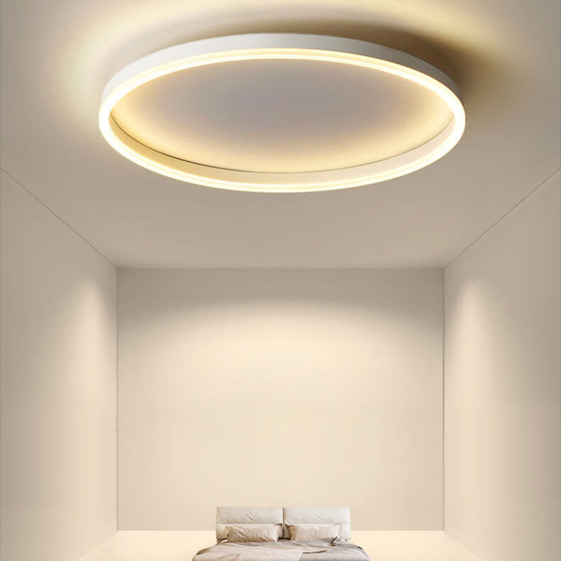 Lampada da soffitto a LED circolare minimalista nordica in ferro e acrilico