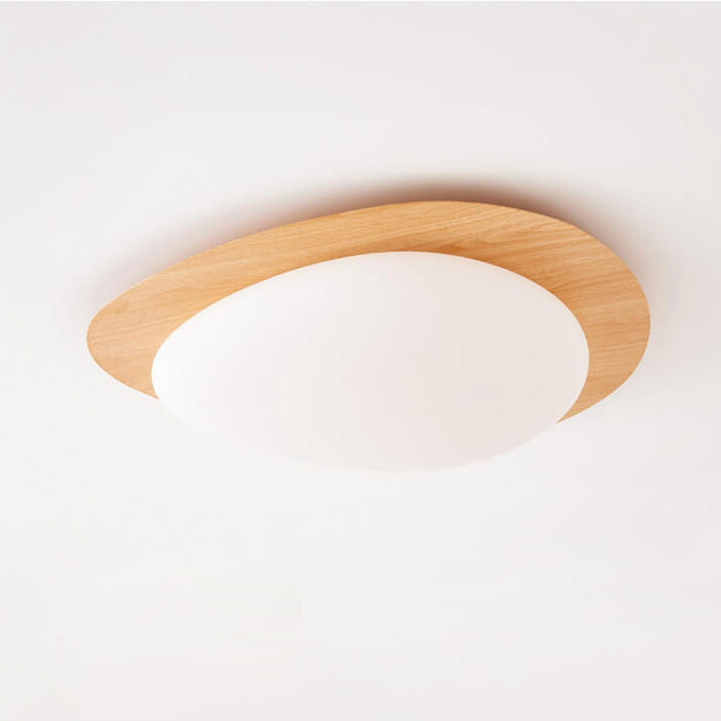 Plafoniera LED a Incasso in Legno con Venature Nordic Iron