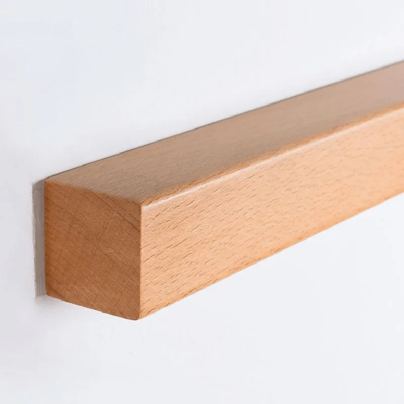 Lampada da parete lineare LED in legno